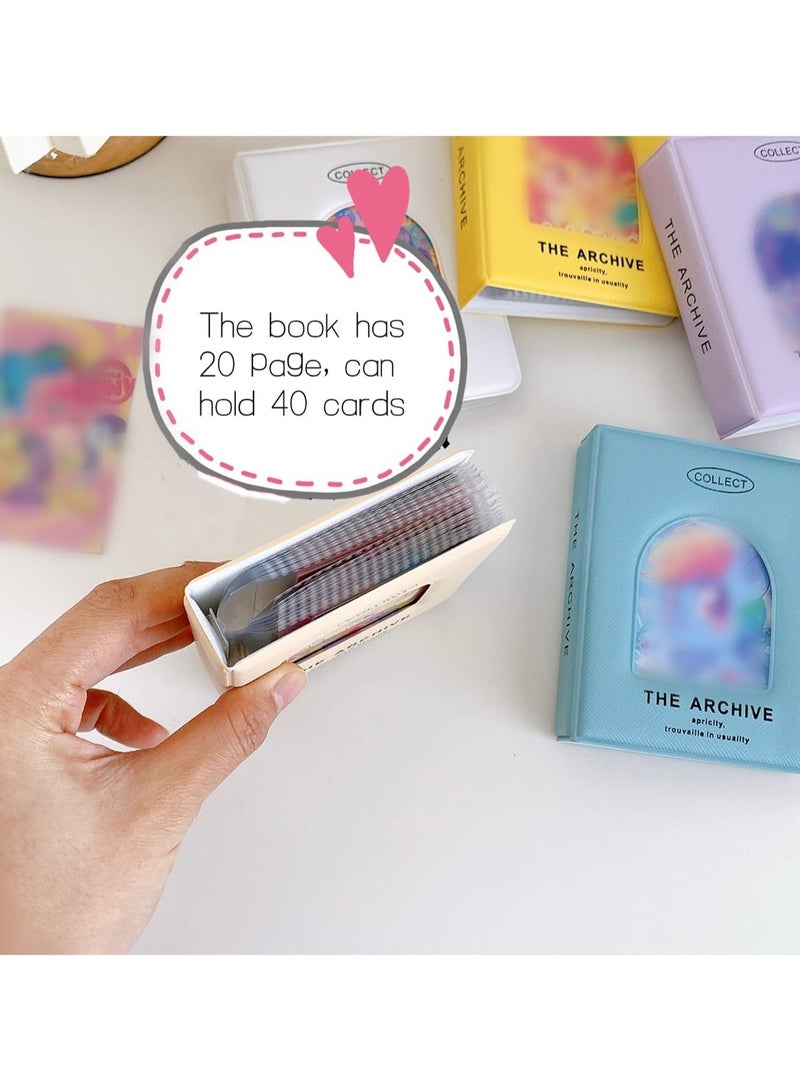 8 Pcs Mini Cards Binder Collection , Trading Card Collector, Album Card Folder for Girls and Boys （Random Color） - Image 4