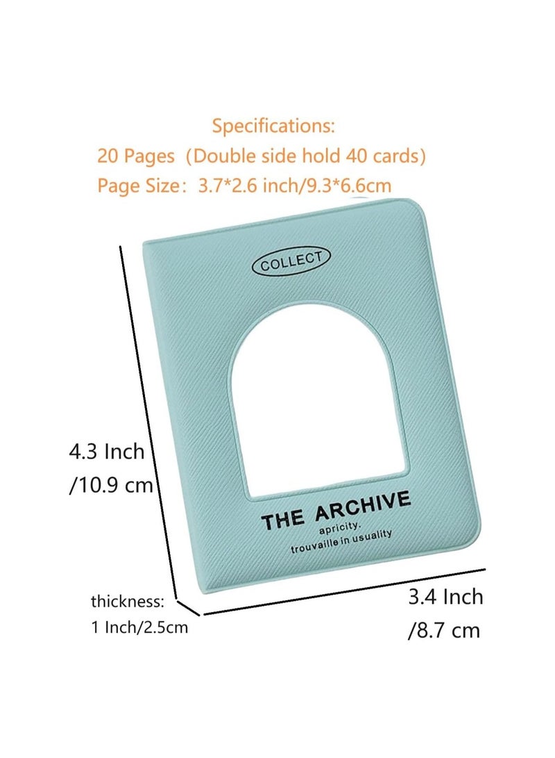 8 Pcs Mini Cards Binder Collection , Trading Card Collector, Album Card Folder for Girls and Boys （Random Color） - Image 2