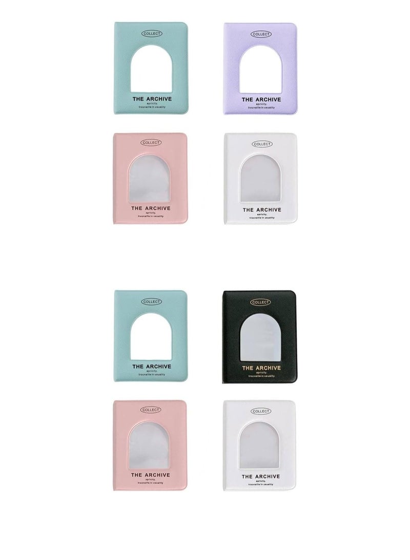 8 Pcs Mini Cards Binder Collection , Trading Card Collector, Album Card Folder for Girls and Boys （Random Color） - Image 1