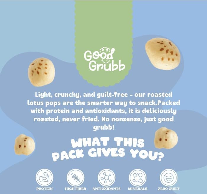 Good Grubb Popped Lotus Seeds - Salt & Pepper (3 Pack) - Image 3