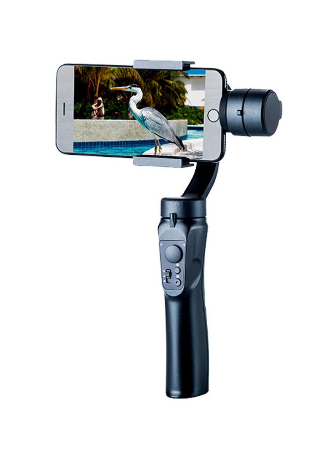 مثبت Gimbal محمول باليد H4 3 محاور ذكي مضاد للاهتزاز مثبت للهاتف المحمول ومدونة فيديو باللون الأسود - Image 3