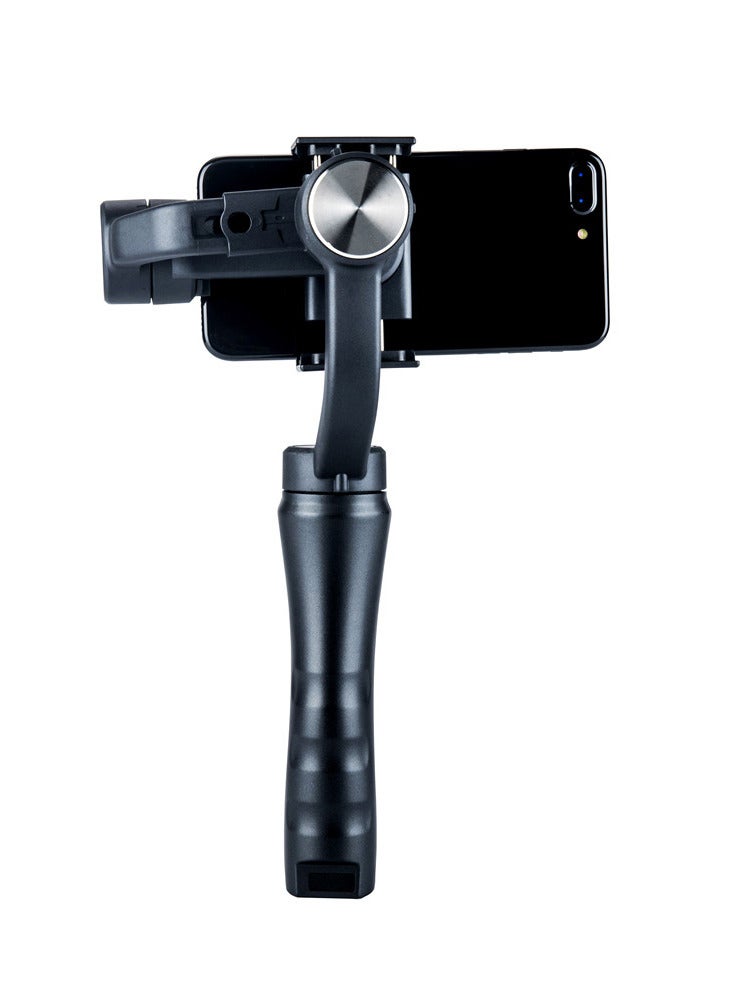 مثبت Gimbal محمول باليد H4 3 محاور ذكي مضاد للاهتزاز مثبت للهاتف المحمول ومدونة فيديو باللون الأسود - Image 4