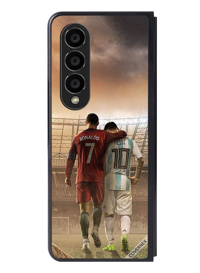 Covernex غطاء حماية لهاتف سامسونج جالكسي زد فولد 4 ميسي ورونالدو - Image 1