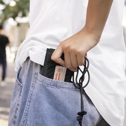 RE ROUGH ENOUGH Rough Enough Kids Wallet for Boys Teens with Neck Lanyard Keychain Zipper Coin Pocket Card Holder Black Soft Nylon - Image 3