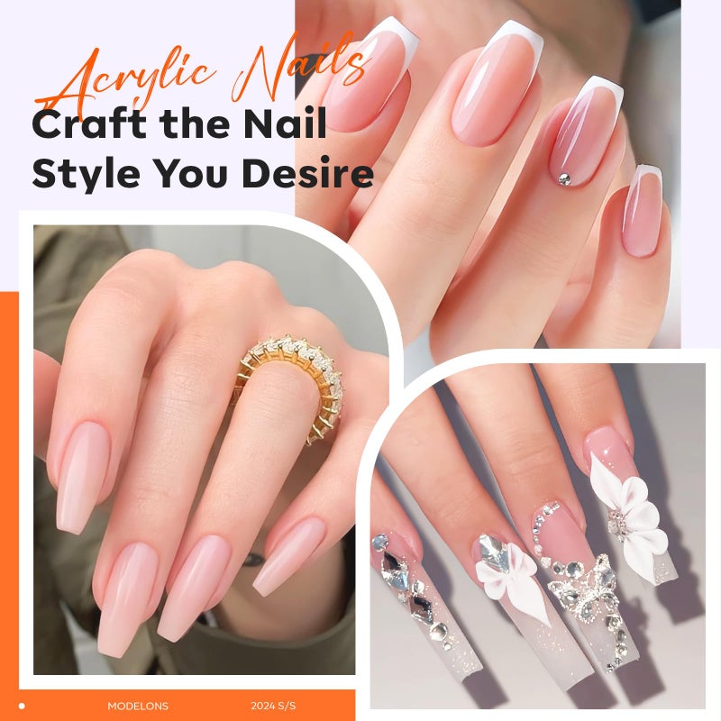 modelones Monomer Acrylic Nail Liquid - Professional Monomer for Acrylic Powder Nail Extension 3D Carving, MMA Free Low Odor Non-Yellowing DIY Home Salon 120ml - Image 3