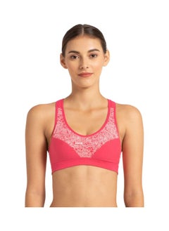 Jockey Women Cotton Spandex Padded Wire Free Sports Bra