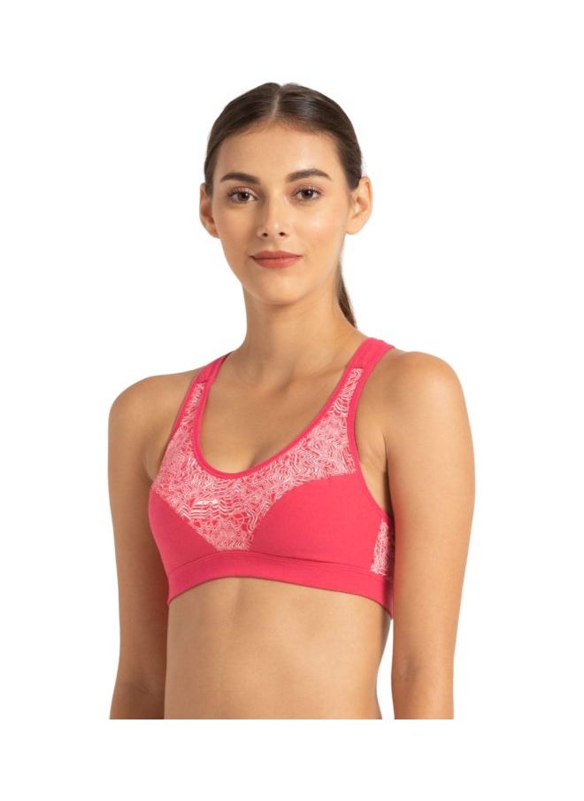 JOCKEY - Jockey Women Cotton Spandex Padded Wire Free Sports Bra - Image 1