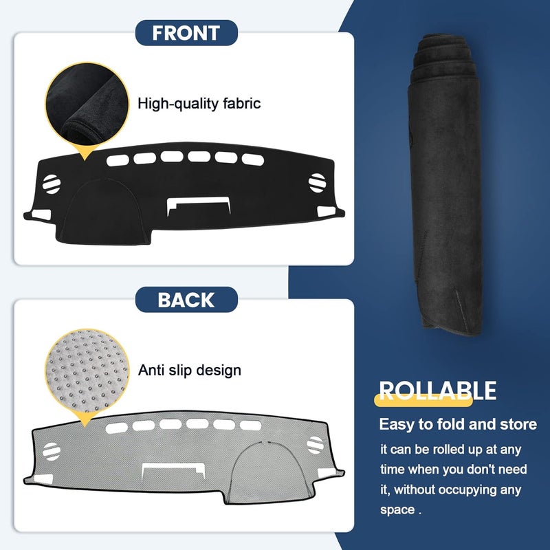 Rilsen Dashboard Cover Mat for Toyota RAV4 2013-2018 - Image 3