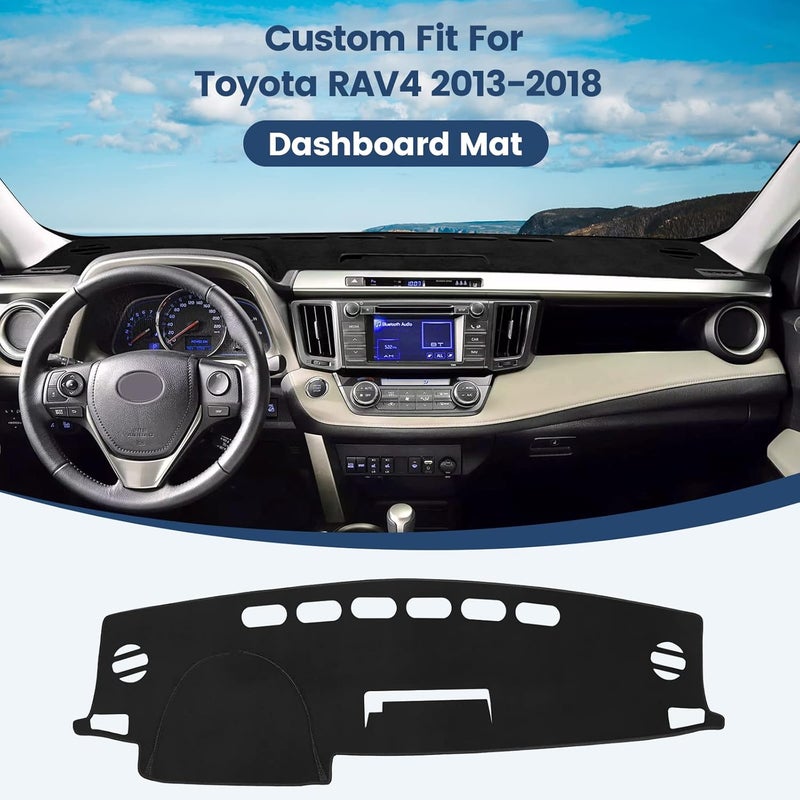 Rilsen Dashboard Cover Mat for Toyota RAV4 2013-2018 - Image 2