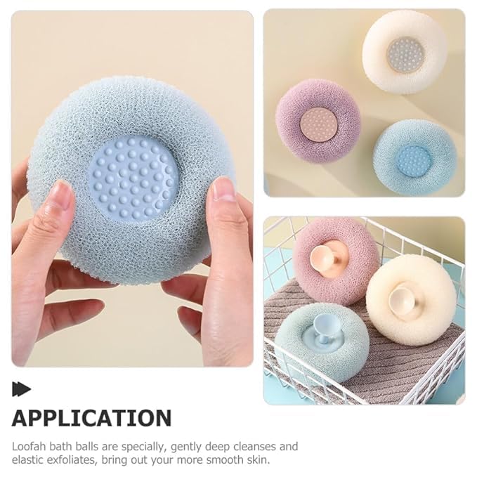 Body Scrubber for Bathing, Loofah for Bathing, Body Wash Scrubber, Sponge Scrub for Body, Body Cleaning Scrubber, Bathing Loofah for Women (PACK OF 1) - Image 4