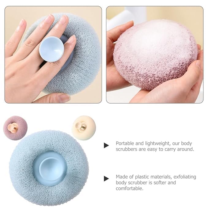 Body Scrubber for Bathing, Loofah for Bathing, Body Wash Scrubber, Sponge Scrub for Body, Body Cleaning Scrubber, Bathing Loofah for Women (PACK OF 1) - Image 5