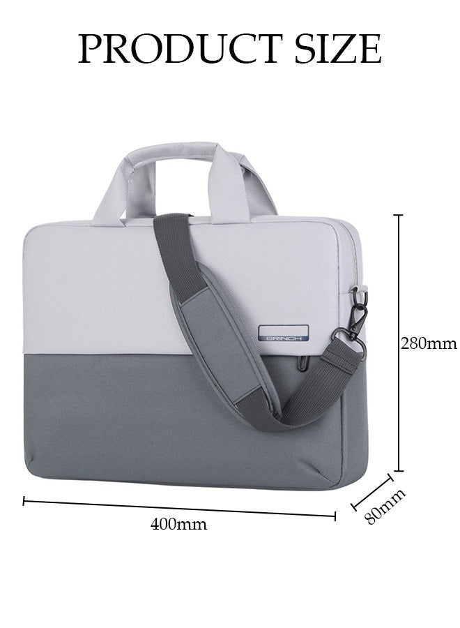 DUNISO 15 Inch Laptop Bag with Multi Compartment Lightweight Laptop Hand Bag Crossbody Bag Travel Business Briefcase Water-Resistant Dust-proof Shoulder Messenger Bag for Men and Women Work Office - Image 2