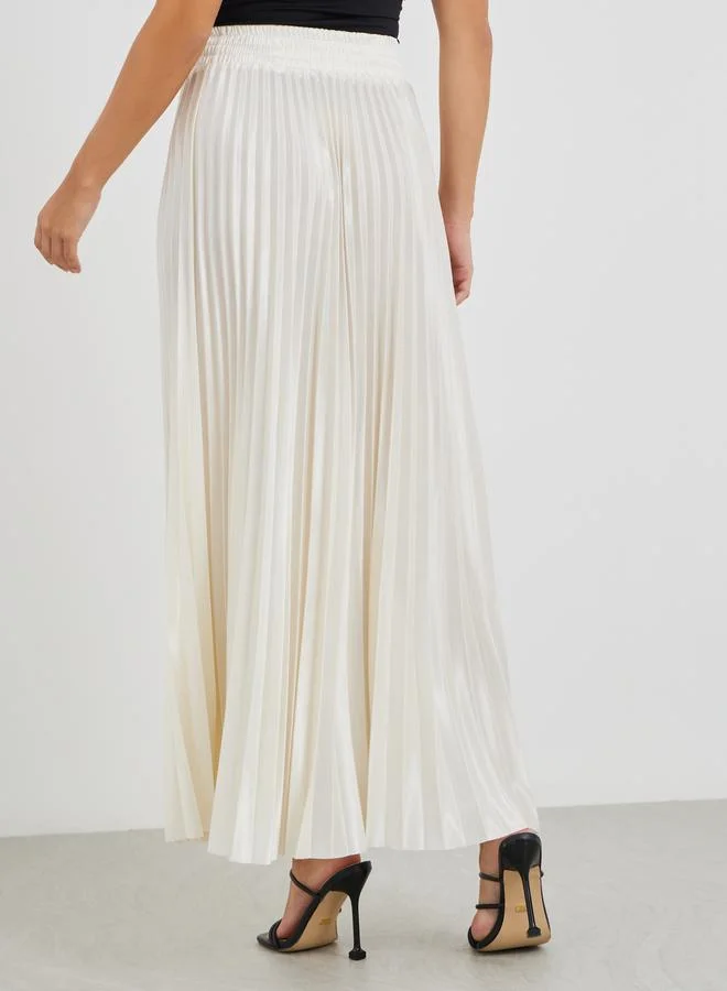 ستايلي تنورة ماكسي بخصر مطاطي مطوي