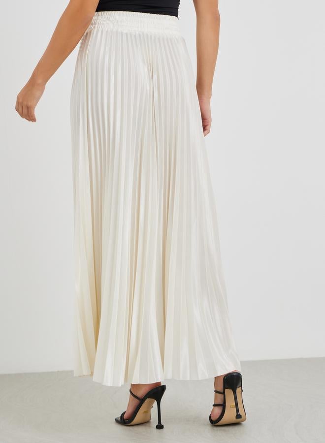 ستايلي تنورة ماكسي بخصر مطاطي مطوي - Image 4