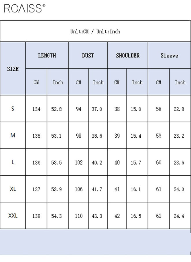 roaiss - Women's Casual Shirt Dress Loose Fit Button Closure Dress With Pockets On Both Sides Lightweight Long Dress - Image 1