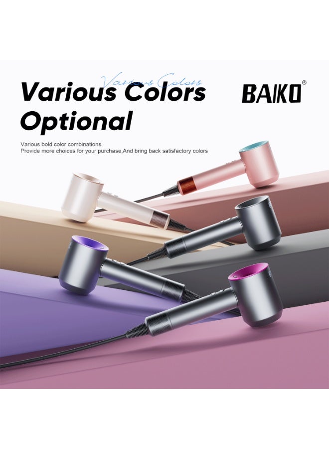 BAIKO BKHD01 High Speed Hair Dryer – 3 Speed Settings, 4 Heat Temperature Modes | Powerful Fast Drying Hair Blower for Women & Men | Lightweight Professional Hair Dryer - Image 4
