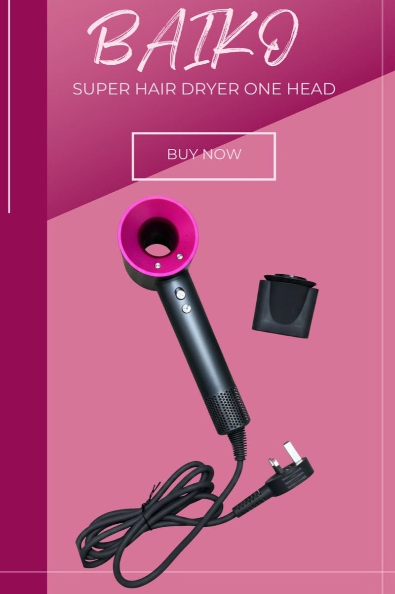 BAIKO High Speed Hair Dryer – 3 Speed Settings, 4 Heat Temperature Modes | Powerful Fast Drying Hair Blower for Women & Men | Lightweight Professional Hair Dryer Single Head - Image 1