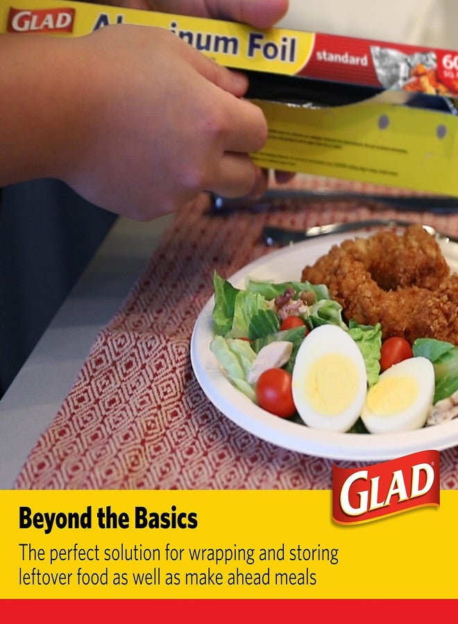 Glad Aluminum Foil, 60 Square Feet | Aluminum Foil For Grilling, Roasting, Baking - Image 4