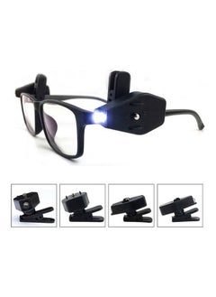 Portable Mini LED Light Glasses Clip-On Lamp Reading Illumination Outdoor Tool