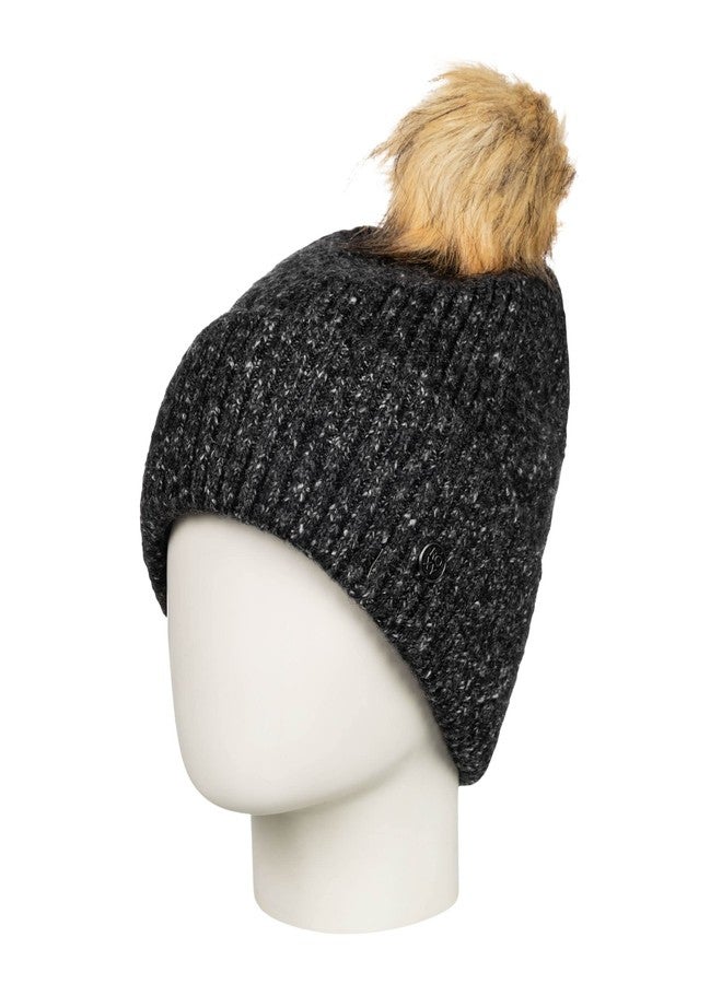 Roxy Women's Peak Chic Beanie (One Size, True Black (KVJ0)) - Image 3