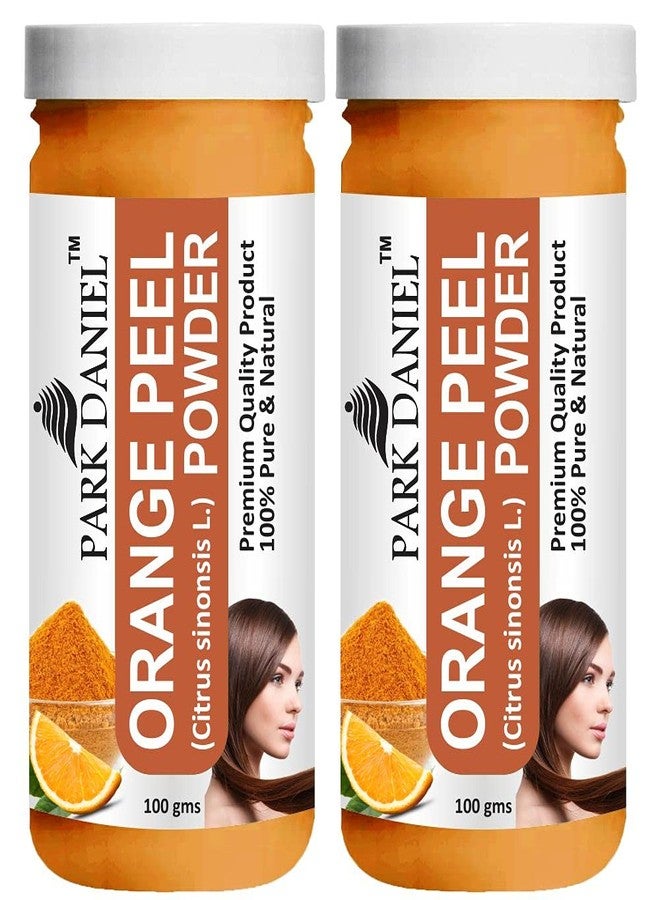 Park Daniel Premium Orange Peel Powder for Skin & Face | Natural Cleanser & Face for Men & Women | Pure Herbal Powder | Pack of 2 (100 g Each) - Image 2