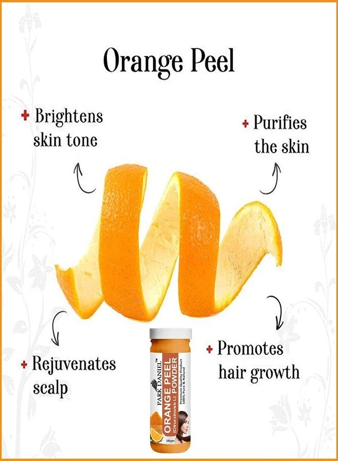 Park Daniel Premium Orange Peel Powder for Skin & Face | Natural Cleanser & Face for Men & Women | Pure Herbal Powder | Pack of 2 (100 g Each) - Image 4