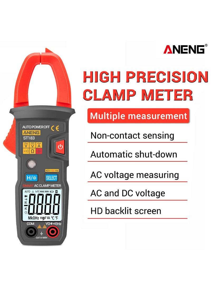 ANENG - ST183 Digital Clamp Meter AC Current 6000 Counts True RMS Multimeter DC/AC Voltage Tester Hz Capacitance NCV Ohm Tests - Image 1