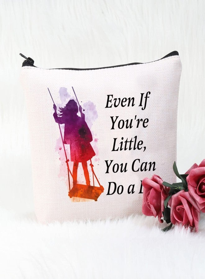 POFULL Musical Inspired Gift Musical Lover Gift Even If You're Little You Can Do a Lot Cosmetic Bag (Little Can Do a Lot) - Image 2