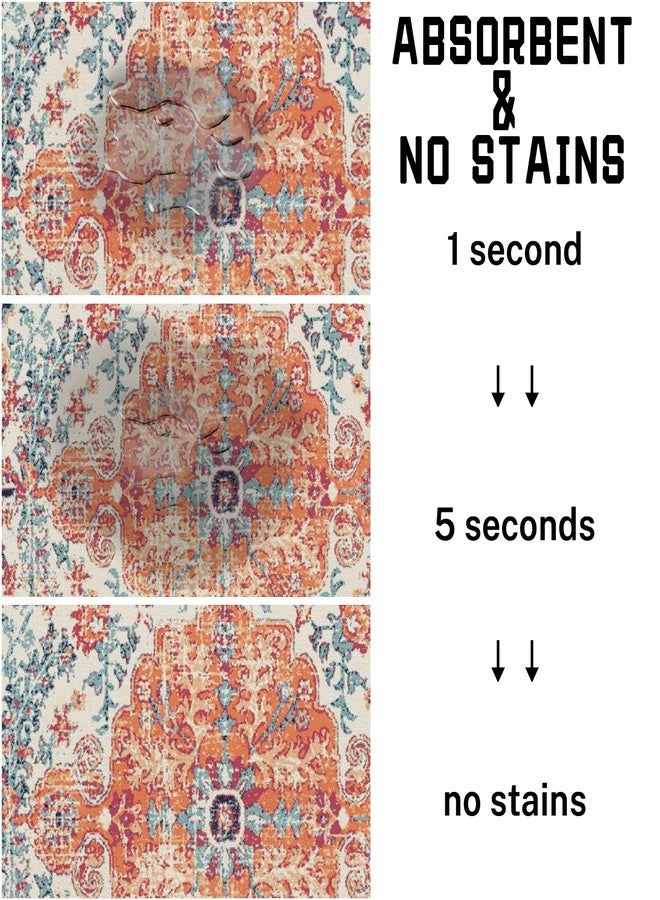 Ideasonna Absorbent Pet Dog Bowl Mat for Food and Water, Pet Cat Food Feeding Mat with Non Slip Rubber Backing, Dog Food Mats for Floors Waterproof, 12"x20" - Image 5