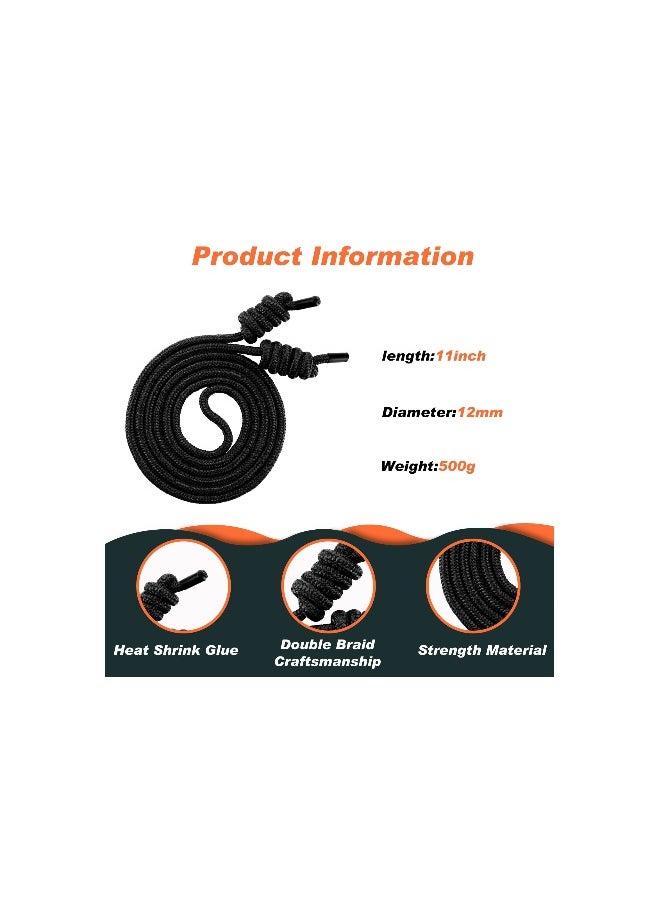 Generic Fitness Flow Double Braid Jump Rope with Cloth Bags, Adjustable Length for Freestyle Skipping, Ideal for Men and Women, Home Gym Indoor/Outdoor, 9 ft (Black, 1 Piece)  - Image 5