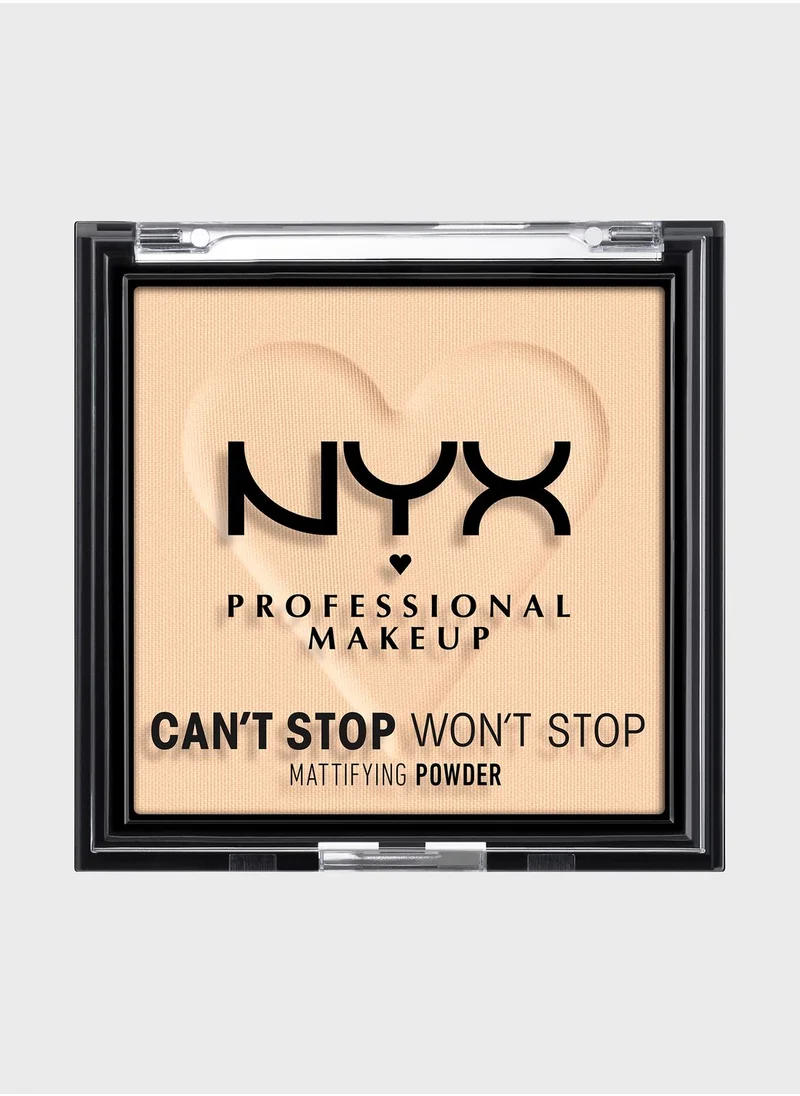 NYX PROFESSIONAL MAKEUP Can't Stop Won't Stop Mattifying Powder  Light