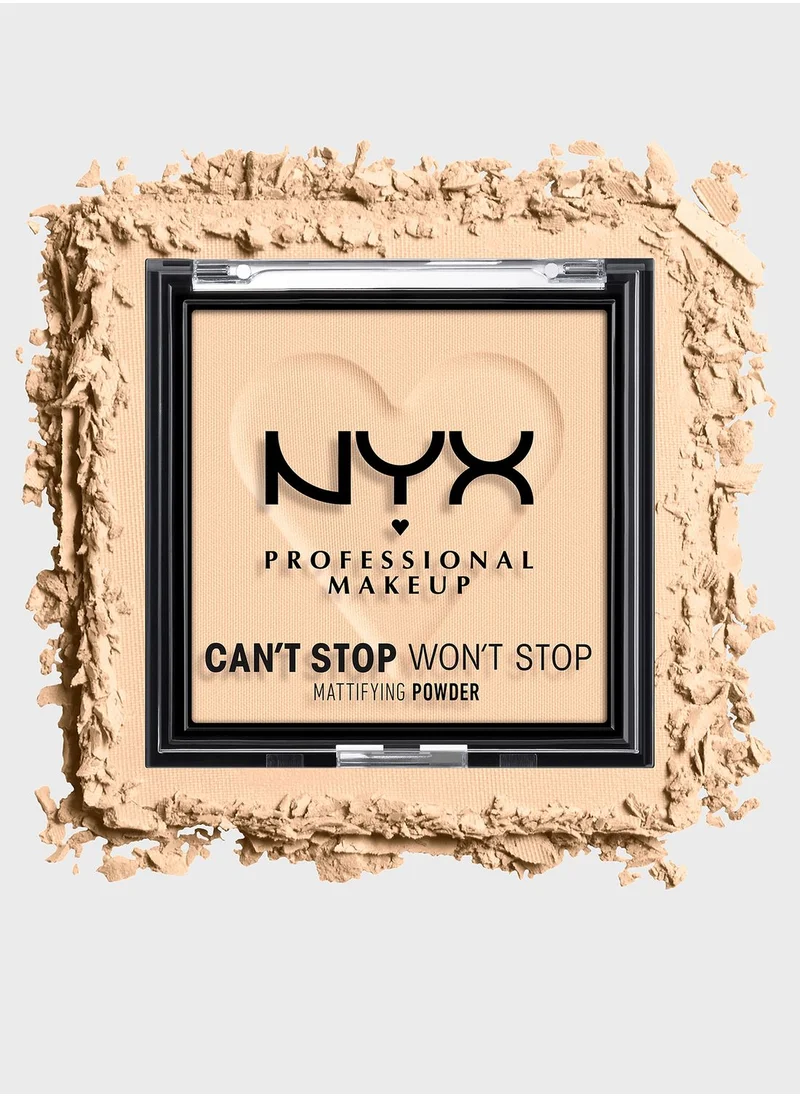 NYX PROFESSIONAL MAKEUP Can't Stop Won't Stop Mattifying Powder  Light