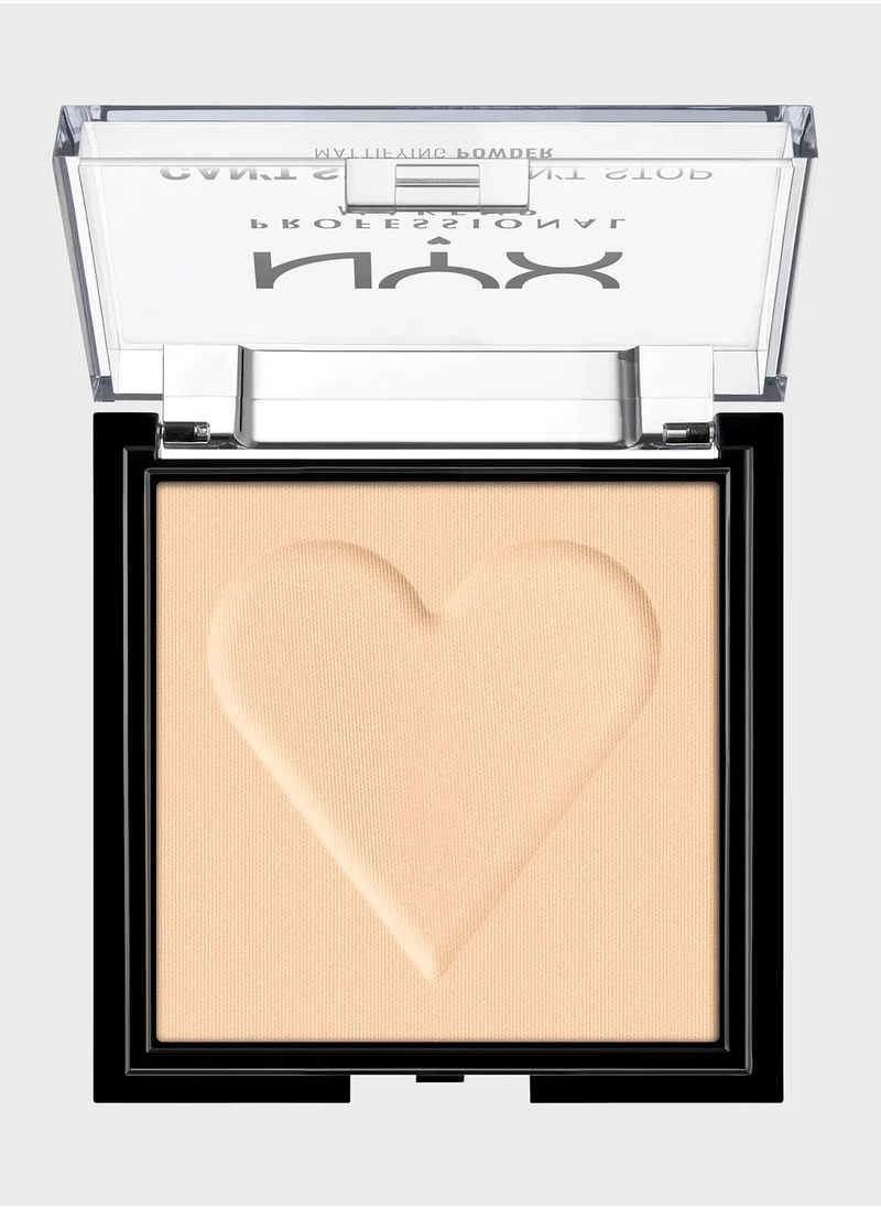 NYX PROFESSIONAL MAKEUP Can't Stop Won't Stop Mattifying Powder  Light