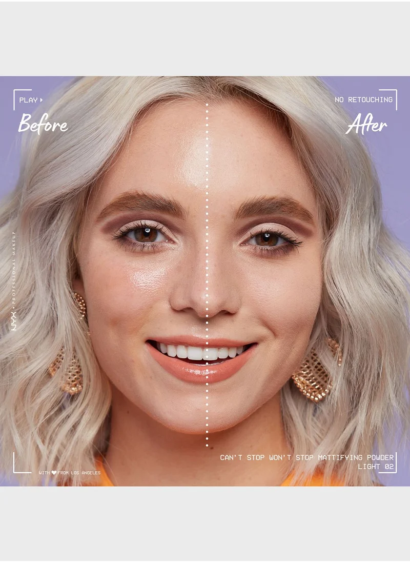 NYX PROFESSIONAL MAKEUP Can't Stop Won't Stop Mattifying Powder  Light