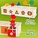Aizweb Color Shape Sorting Toy for Toddler 3 Year Old Wooden Montessori Toy Shape Sorter Color Matching Box Game Early Educational Learning Sensory Toy for Baby Boy Girl - Image 3