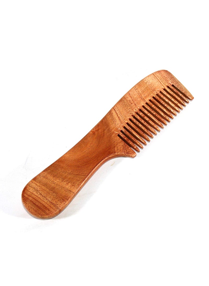 ESPLANADE eSplanade Wooden Comb for Men  Women  Neem Wood Handmade Hair Beard Moustache Comb 