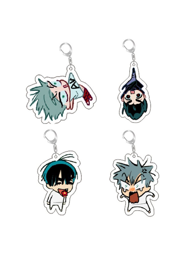 Generic - ALIEN STAGE IVAN & TILL Dangle-dangle keychain man Acrylic chain for pants womans key chain men pendant Girls Jewelry llavero-Color:Style 1-Size:55mm - Image 1