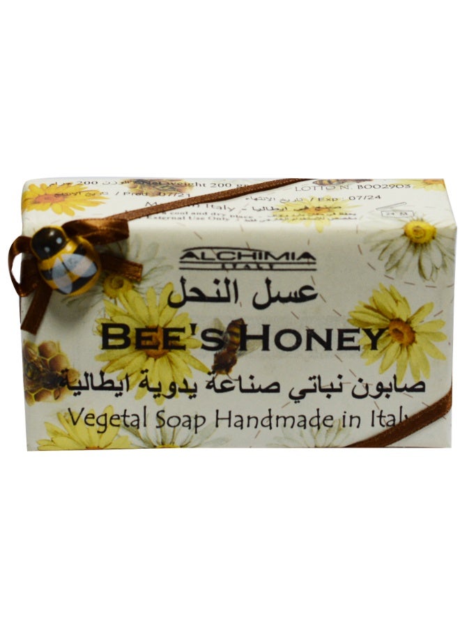 Alchimia Vegetal Soap Honey 200G | Nourishing Italian Soap | Natural Honey Extract| Moisturizing and soothing properties | Suitable for use on all skin types - Image 2