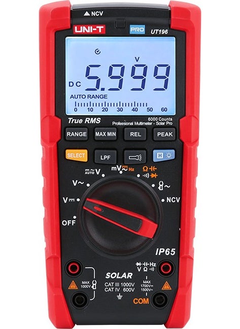 UT196 1700V Dc True Rms Professional Multimeter – Solardigital Multimeter