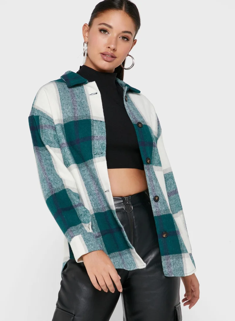 Ginger Checkered Shacket