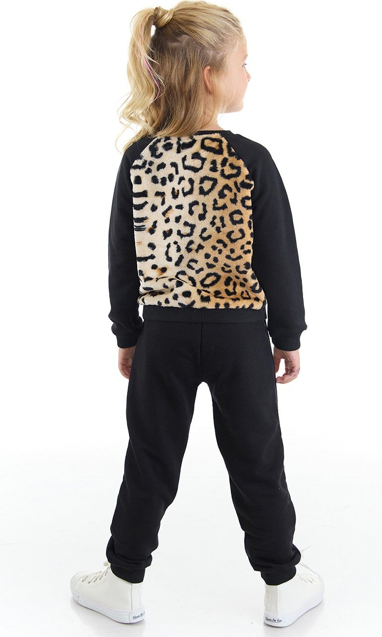 Denokids Plush Leopard Girl Tracksuit  - Image 2