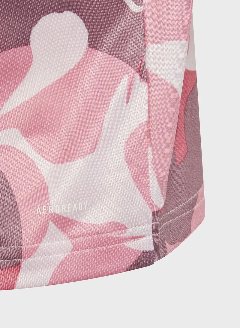 Adidas Kids Train Essential All Over Printed T-Shirt