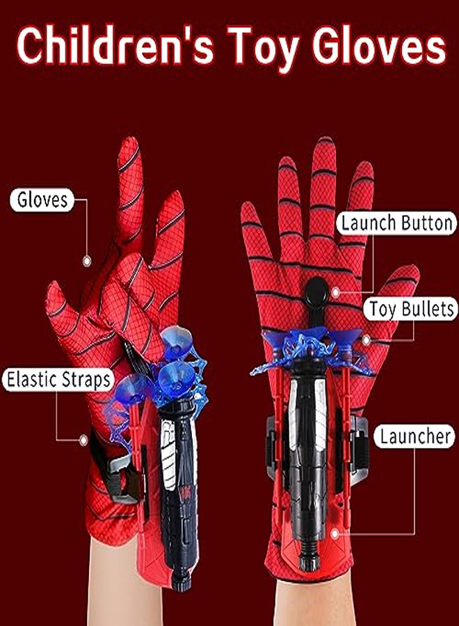 1 Set Spider Launcher Glove, Spider Gloves Spider Web Spider Toy Kids Web Shooter Hero Toy Glove Spider Cosplay Suction Cup Sponge Balls Spider Props - Image 2