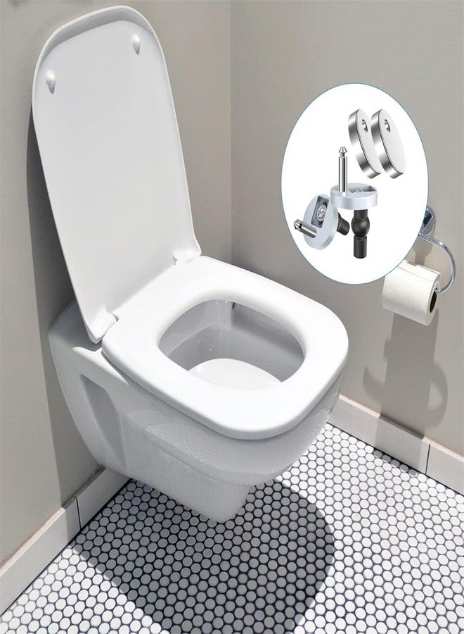 LINXIU Toilet Seat Hinge Bolts Kit Quick Release Top Hinge Fixings Expanding Rubber Toilet Seat Replacement Parts for Home Bathroom 2 Pcs - Image 5