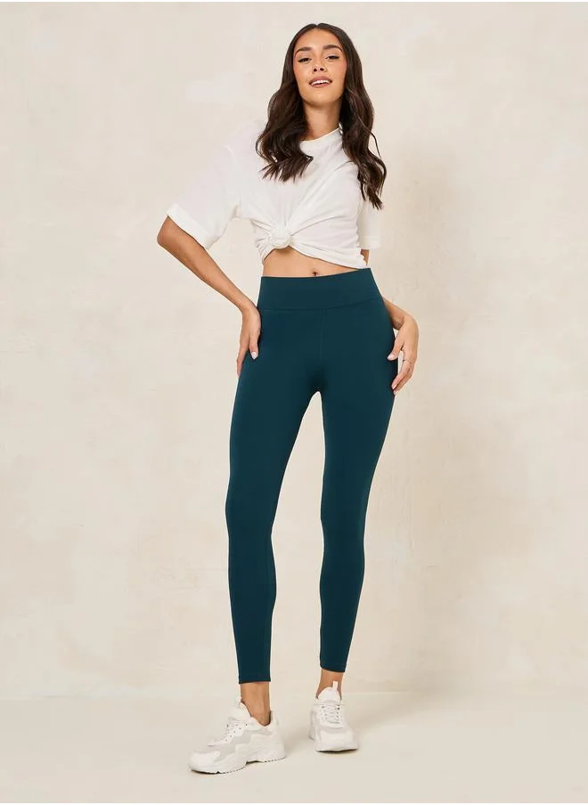 ستايلي Basic Wide Waistband Leggings