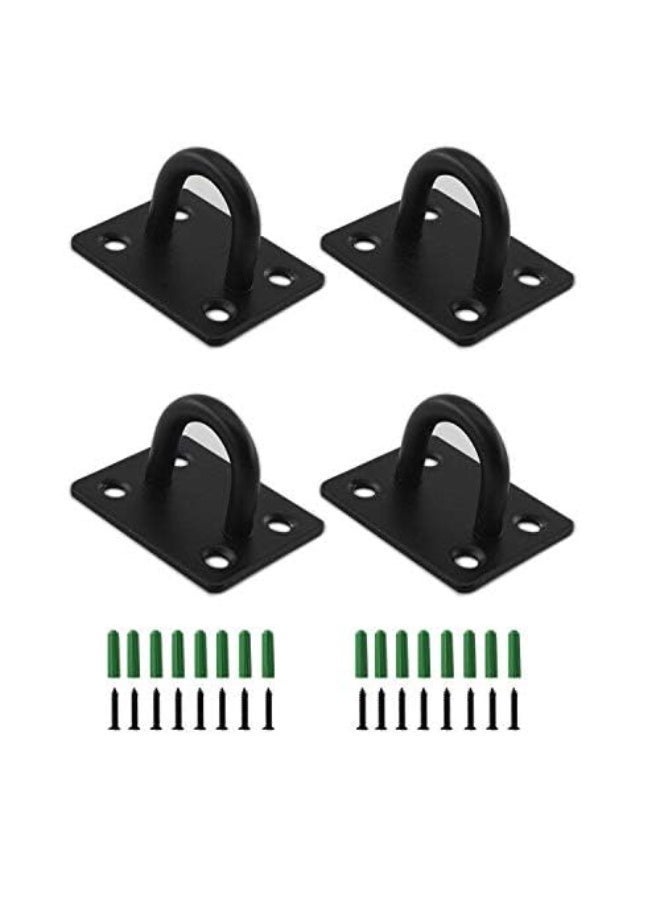 jaexest 4-Piece Ceiling Hook Set Suitable for sandbags, swings, plants, and lighting fixtures For indoor and outdoor use Includes screws and expansion bolts - Image 1