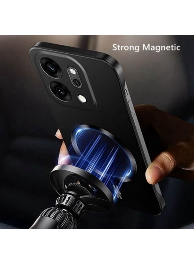 For Oppo Reno 14 Pro 5G Case，Raised Camera Lens Protection，Ultra Slim，without Edges，Support Wireless Charging，Magnetic Solid Color Premium Shockproof Protective Oppo Reno 14 Pro Cover - Image 5