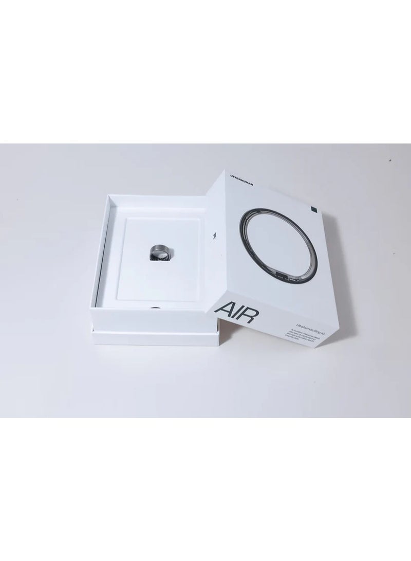 ULTRAHUMAN Ring AIR - Advanced sleep-tracking wearable, HRV & Temperature Monitoring, Track workout, Raw Titanium  - Image 5