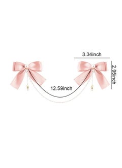 MXXGMYJ Pearl Bowknot Hair Accessories - Hair Clips, Barrettes, and Chains for Toddlers, Girls, and Women with Thick or Thin Hair  - Image 2
