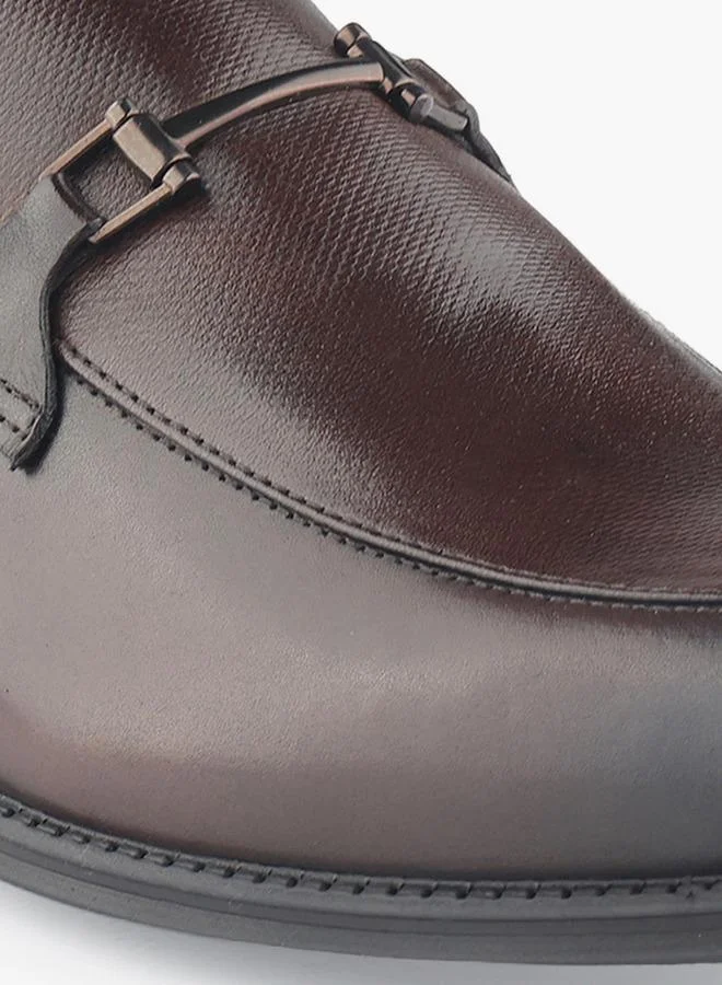 Duchini BROWN Men Metal Accent Slip-On Loafers for Men | Best Price UAE